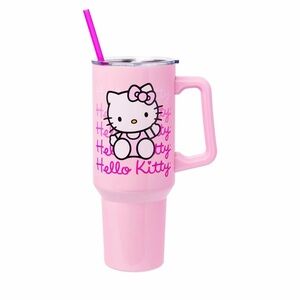 Silver Buffalo Sanrio Hello Kitty Waving Double Walled Stainless Steel Tumbler